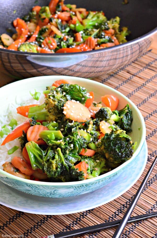 Kale Carrot and Broccoli Stir-Fry 1