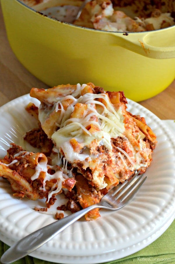 One Pot Baked Meat Ziti