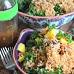 Quinoa & Kale Salad with Honey Ginger Dressing