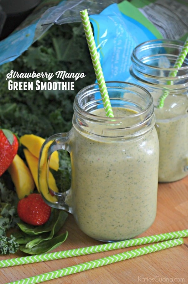 Strawberry Mango Green Smoothie