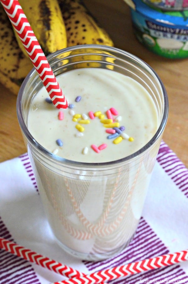 Banana Birthday Cake Smoothie