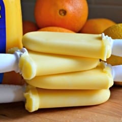 3-Ingredient Orange Creamsicle Yogurt Pops