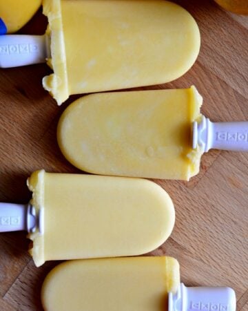 3-Ingredient Orange Creamsicle Yogurt Pops