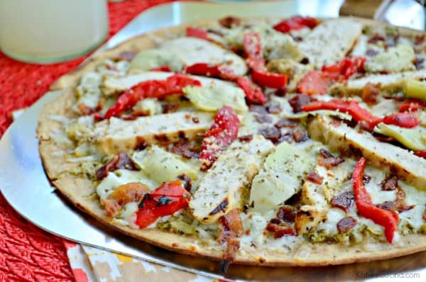 Artichoke Chicken and Bacon Grilled Pizza #WorldMarketTribe  #‎WorldMarketLove4Outdoors‬ #Sponsored