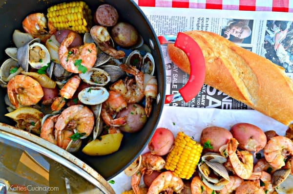 Clam and Shrimp Boil