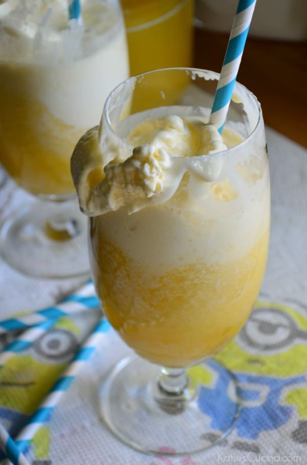 Mango Ice Cream Floats