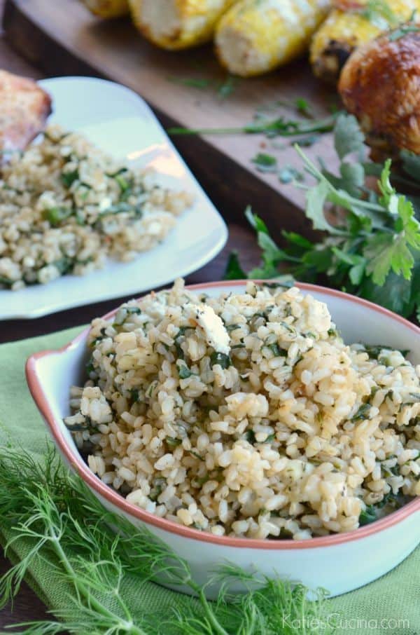 Spinach & Feta Brown Rice