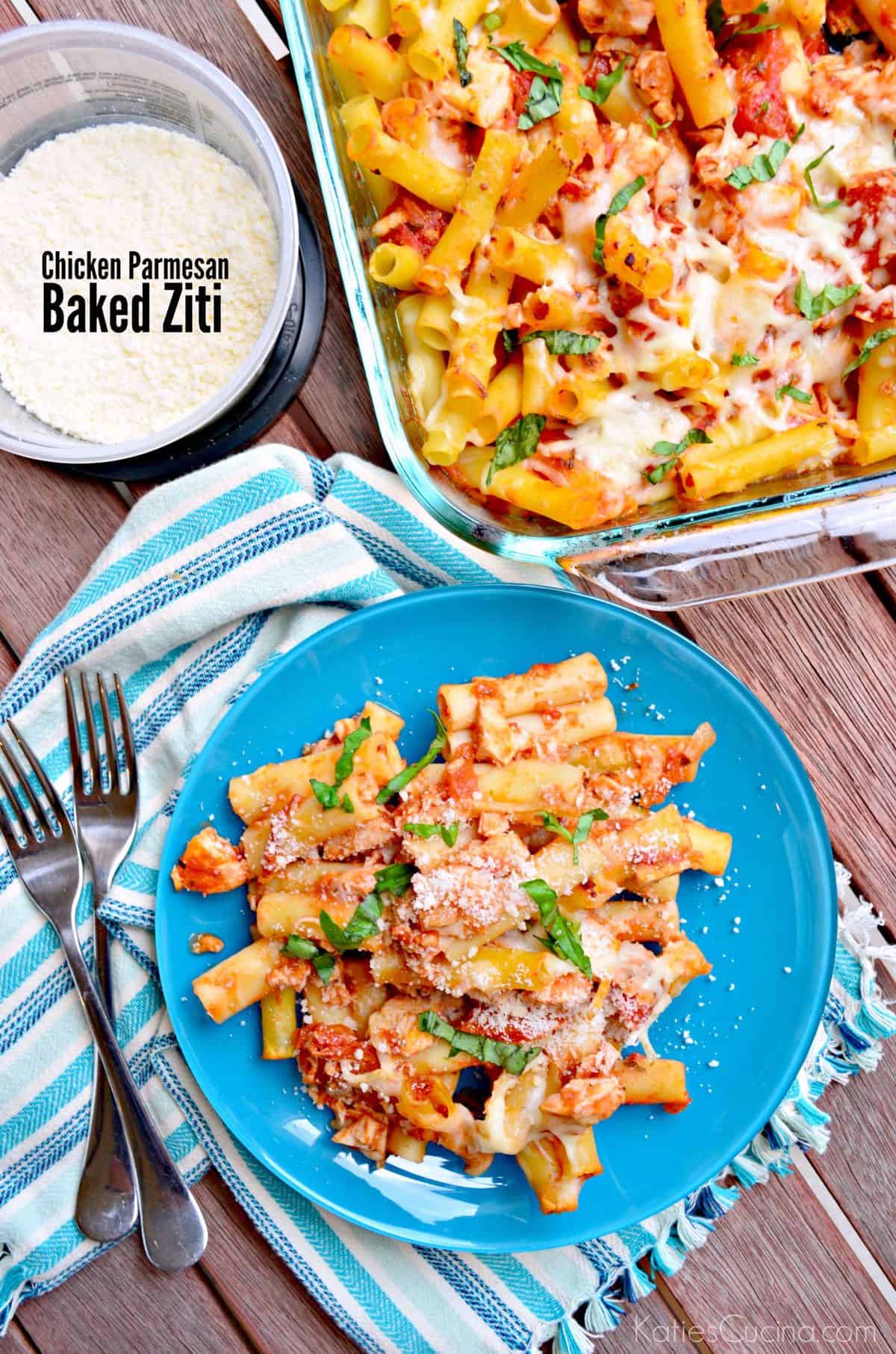 Chicken Parmesan Baked Ziti