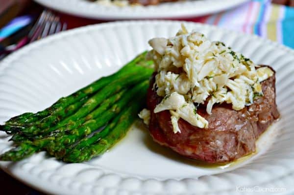 Grilled Beef Tenderloin with Lemon Butter Lump Crabmeat