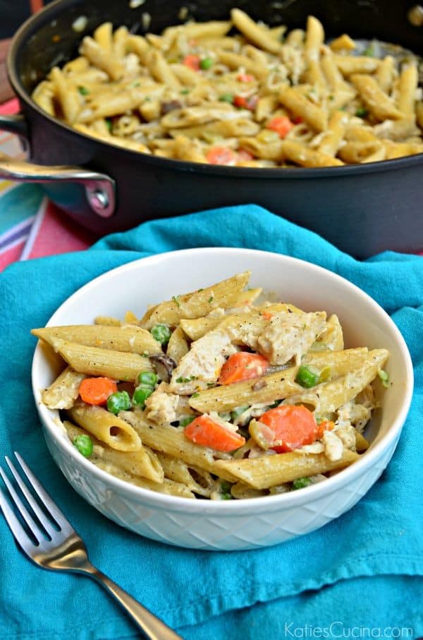 One Pot Chicken Pot Pie Pasta Recipe