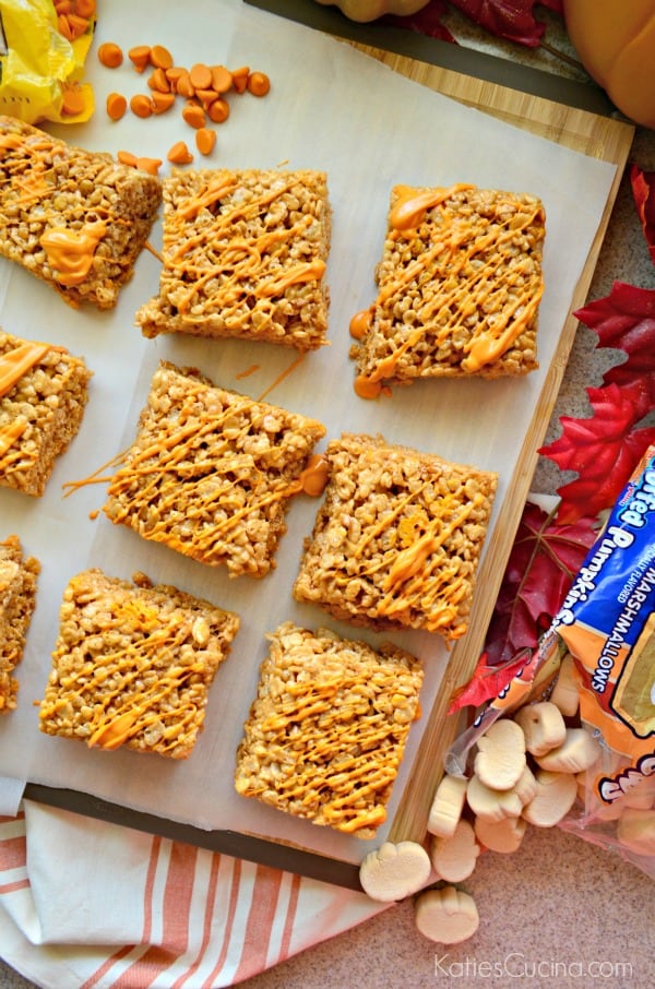 Pumpkin Spice Krispie Treats