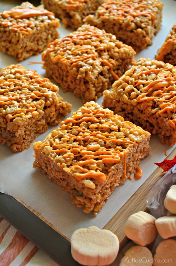 Pumpkin Spice Krispie Treats