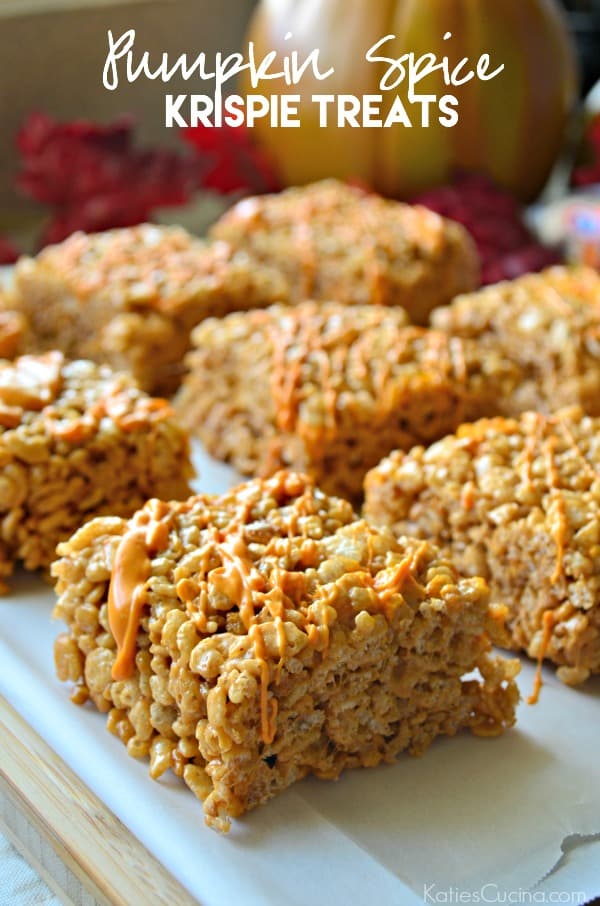 Pumpkin Spice Krispie Treats