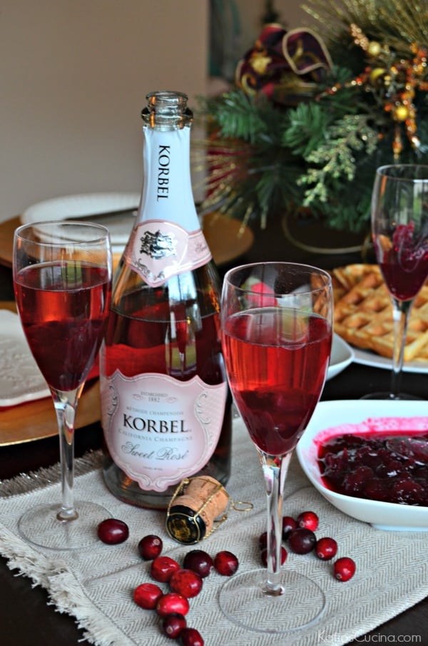 Cranberry Champagne Spritzer