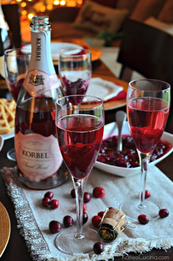 Cranberry Champagne Spritzer 1