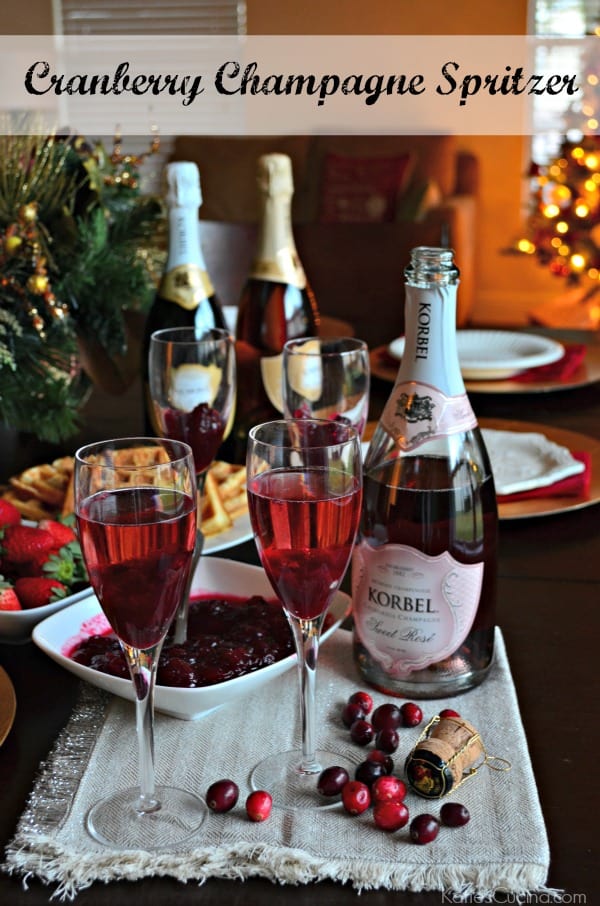 Cranberry Champagne Spritzer 1