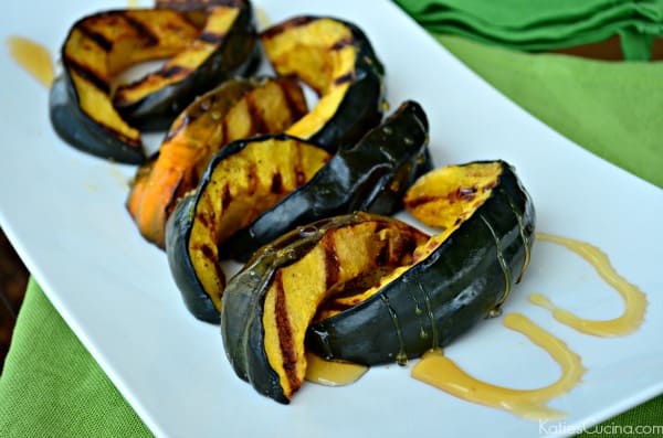 Grilled Honey Acorn Squash