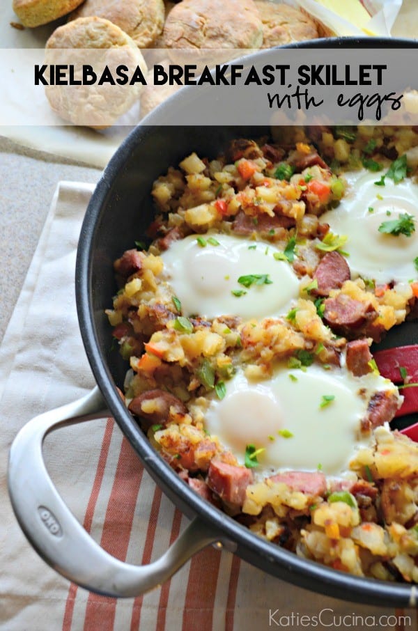 Kielbasa Breakfast Skillet with Eggs