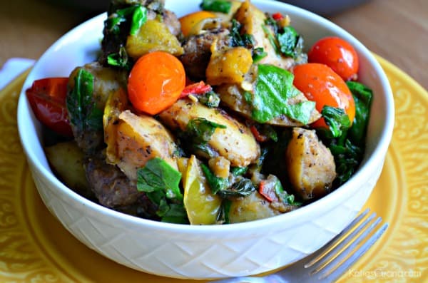 One Pot Italian Sausage and Potato Skillet