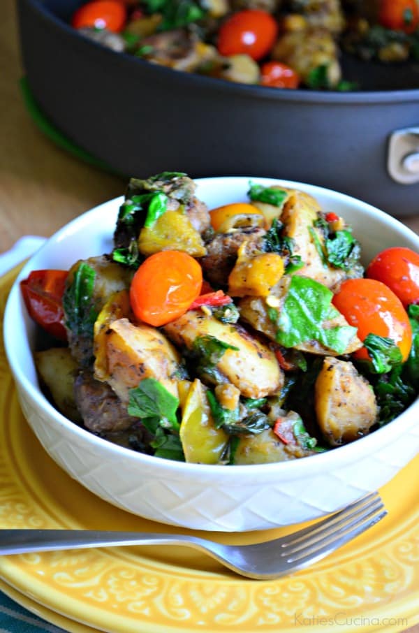 One Pot Italian Sausage and Potato Skillet