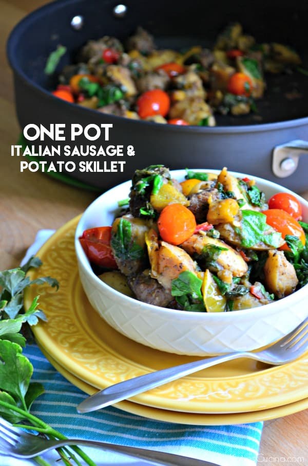 One Pot Italian Sausage and Potato Skillet