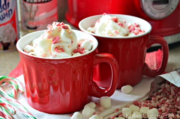 Slow Cooker Boozy Peppermint Hot Cocoa