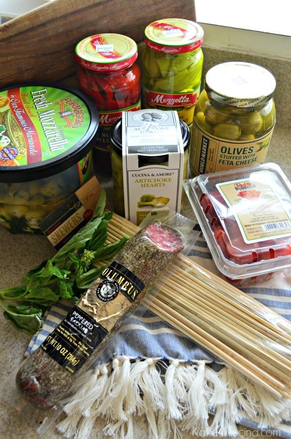 Antipasto Skewers Ingredients