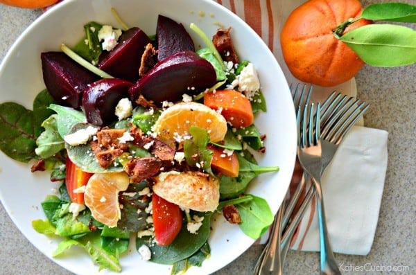 Beet, Bacon, and Citrus Salad with Garlic-Citrus Vinaigrette