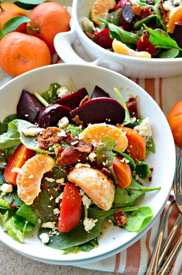 Beet, Bacon, and Citrus Salad with Garlic-Citrus Vinaigrette - Katie's ...