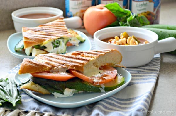 Grilled Zucchini Caprese Panini