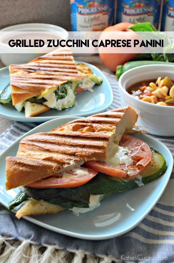 Grilled Zucchini Caprese Panini