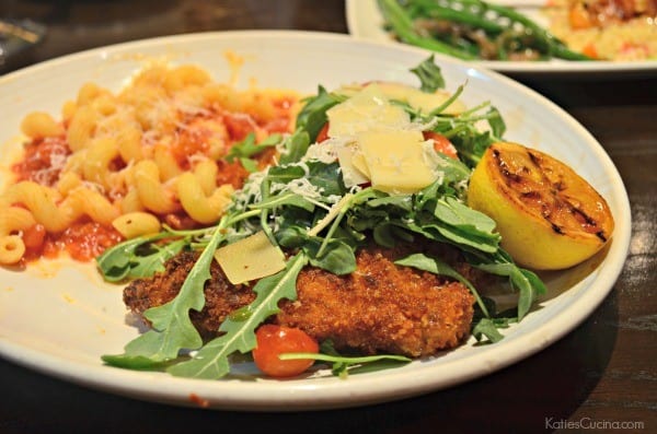 Parmesan-Crusted Chicken Arugula