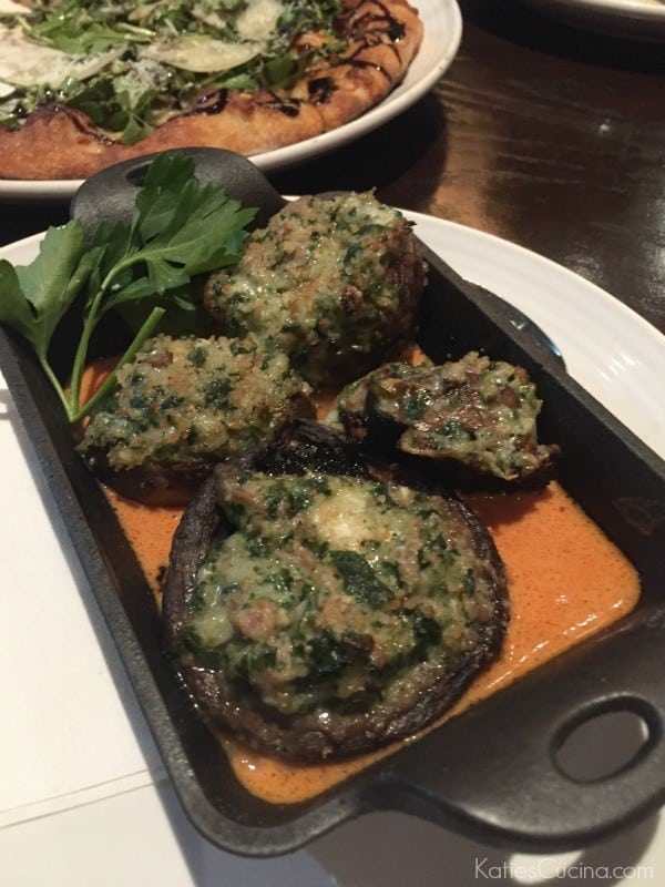 Three-Cheese & Sausage Stuffed Mushrooms