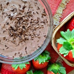 Chocolate Strawberry Yogurt Dip