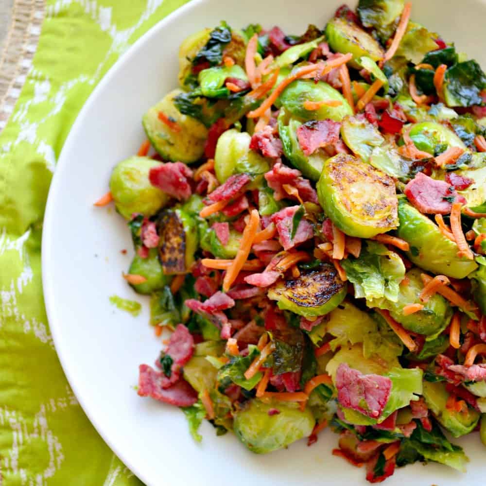 Brussels Sprouts with Corned Beef