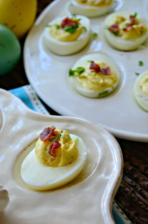 Horseradish & Bacon Deviled Eggs