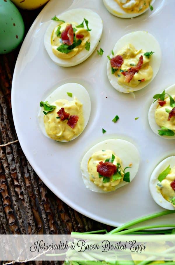 Horseradish & Bacon Deviled Eggs