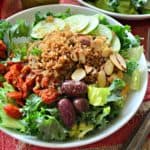 Copycat Panera Salad -- Mediterranean Quinoa Salad with Sliced Almonds Recipe