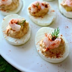 Shrimp Creole Deviled Eggs