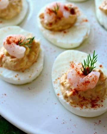 Shrimp Creole Deviled Eggs