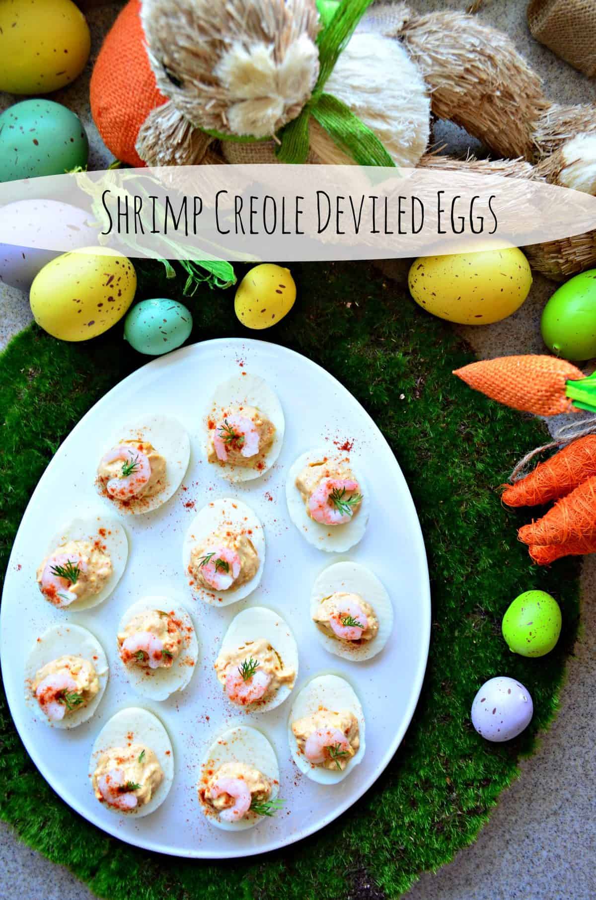 Shrimp Creole Deviled Eggs