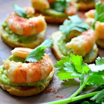 Guacamole Shrimp Bites