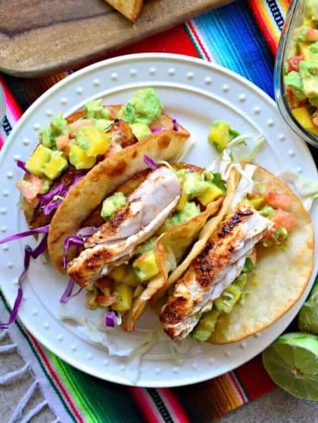 Fish Tacos with Mango Salsa