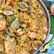 Seafood Paella Party with Bread