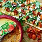 @Sabra Tuscan Herb Hummus Flatbread with Roasted Tomatoes #UnofficialMeal #NationalHummusDay