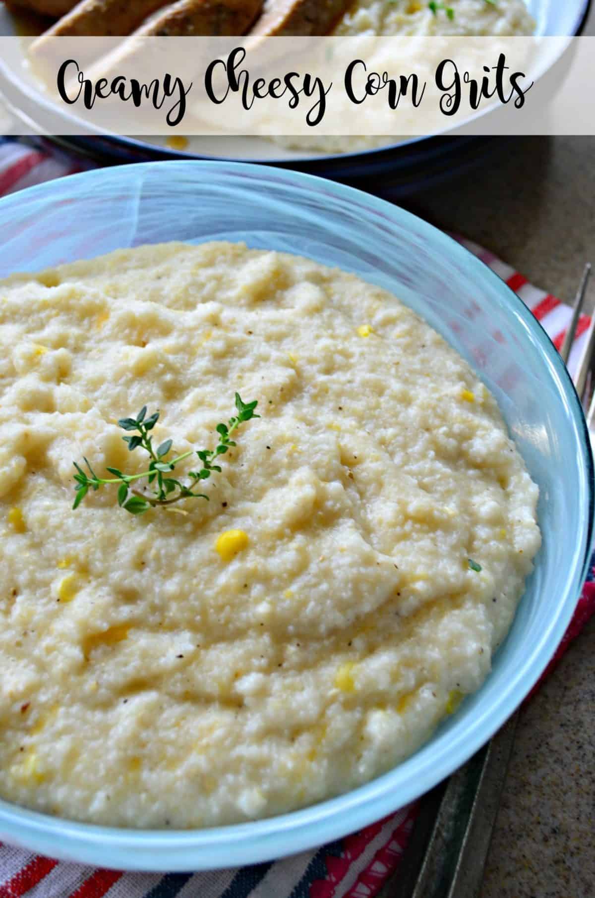 Creamy Cheesy Corn Grits Katie's Cucina