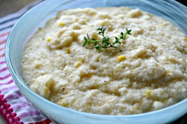 Creamy Cheesy Corn Grits