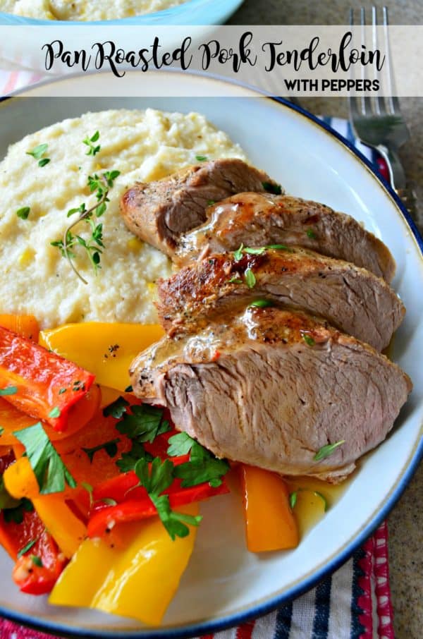 Pan Roasted Pork Tenderloin with Peppers