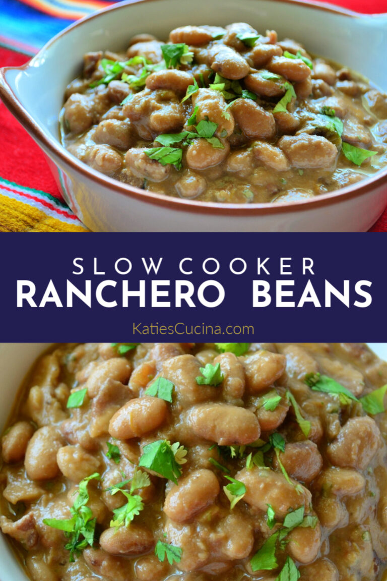 Slow Cooker Ranchero Beans - Katie's Cucina