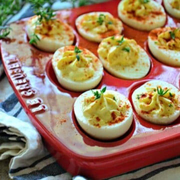 Greek Yogurt Deviled Eggs #StonyfieldBlogger